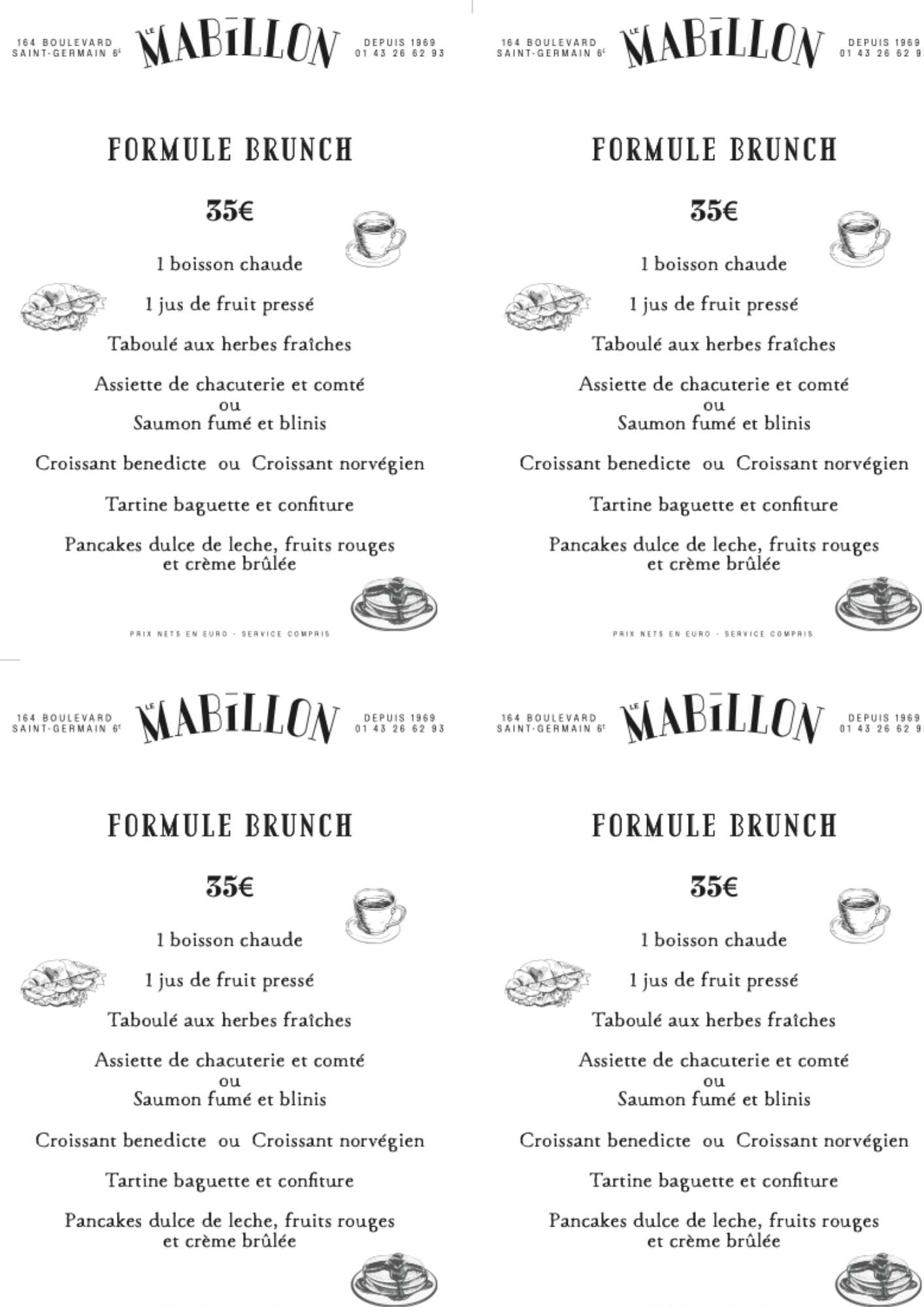 image du menu